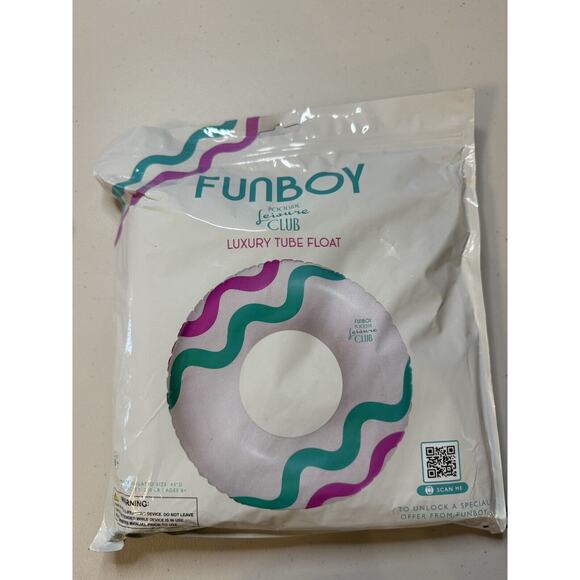 FUNBOY Adult Poolside Leisure Club 43"‎ D Oversized Tube Float for Pool NEW - Picture 1 of 3